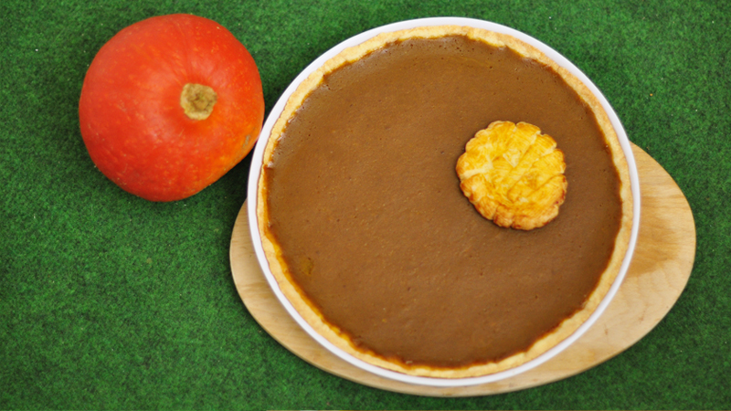 Rezept Pumpkin Pie Kürbiskuchen Backen Halloween Herbst
