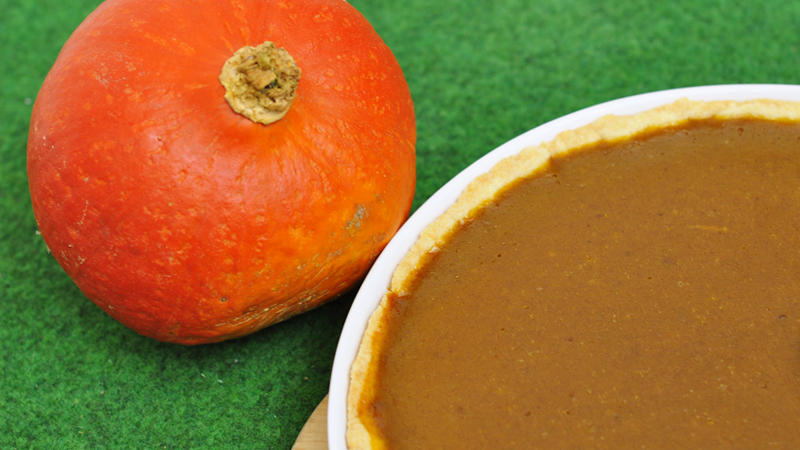Rezept Pumpkin Pie Kürbiskuchen Backen Halloween Herbst
